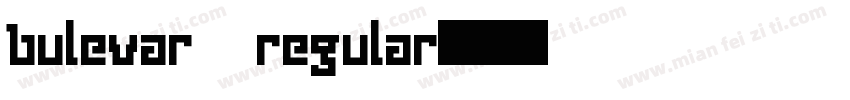 bulevar regular字体转换